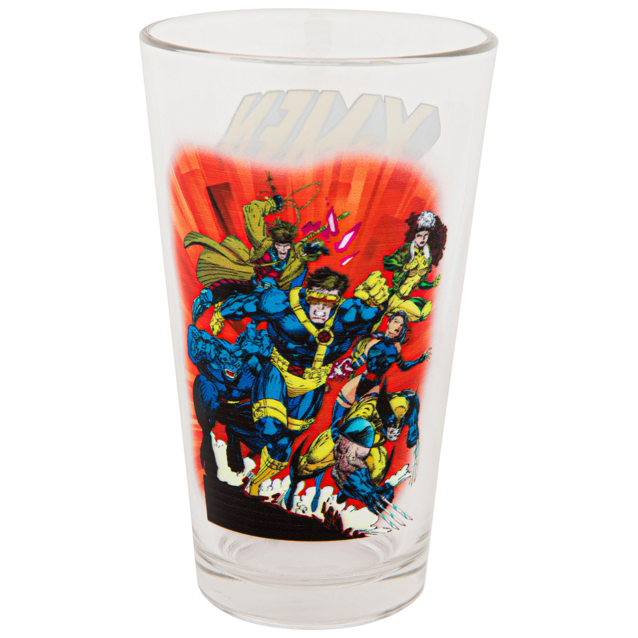 X-Men Group Comic Art Pint Glass